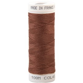Fil à coudre polyester 100m made in France - rouge tuile 433