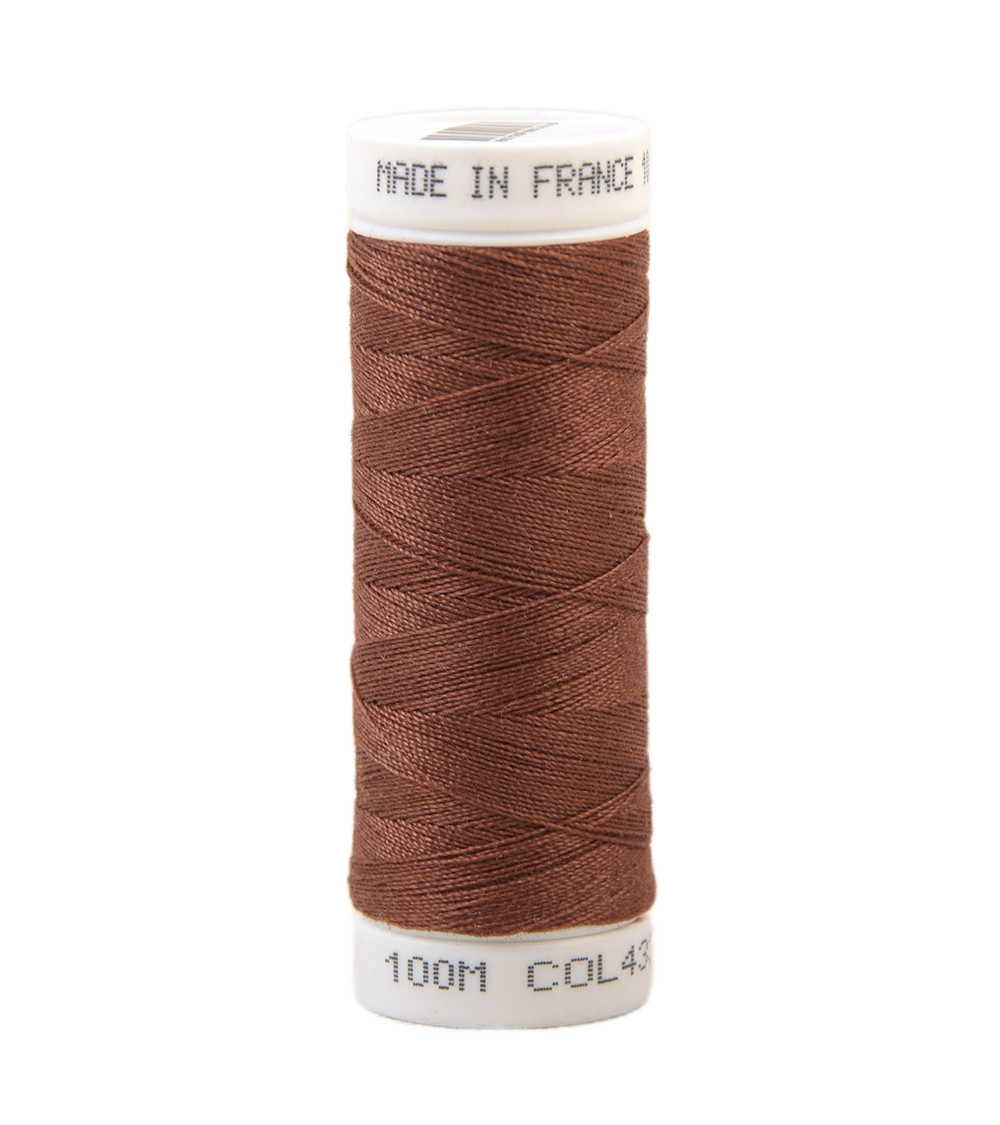 Fil à coudre polyester 100m made in France - rouge tuile 433