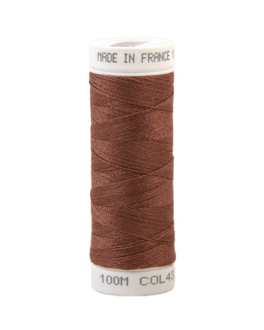Fil à coudre polyester 100m made in France - rouge tuile 433