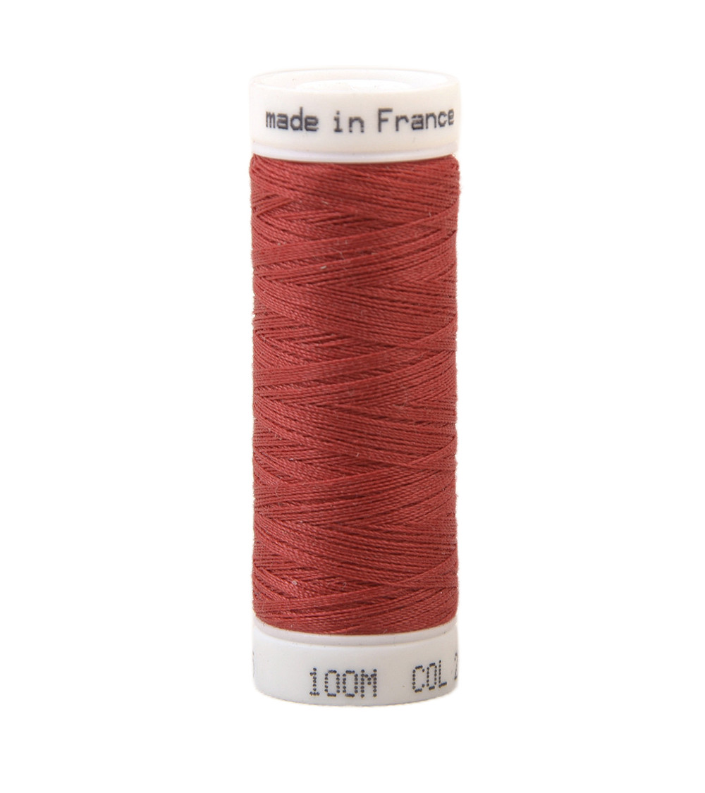 Polyester-Nähgarn 100 m, hergestellt in Frankreich – Rot 235