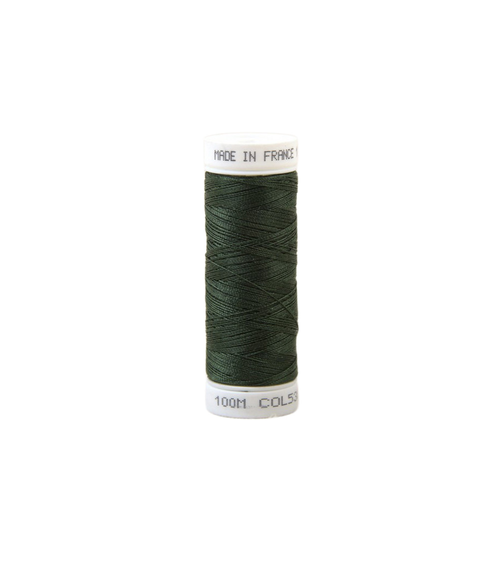 Fil à coudre polyester 100m made in France - vert lierre 538