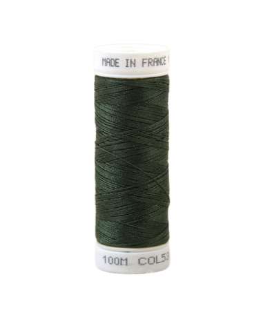 Fil à coudre polyester 100m made in France - vert lierre 538
