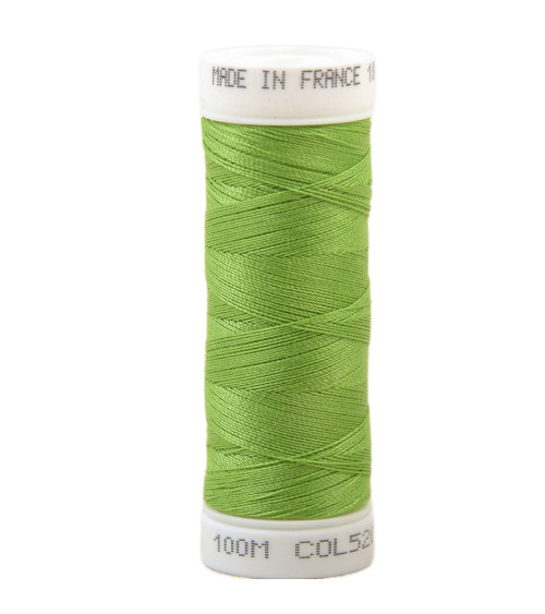 Fil à coudre polyester 100m made in France - vert prairie 520