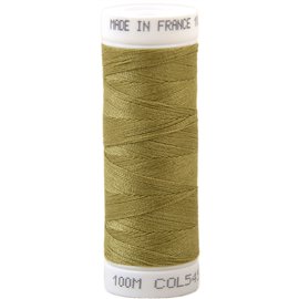 Fil à coudre polyester 100m made in France - jaune saule 545