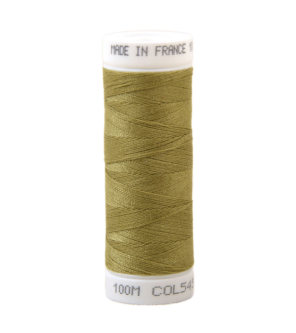 Polyester-Nähgarn 100 m, hergestellt in Frankreich – Weidengelb 545