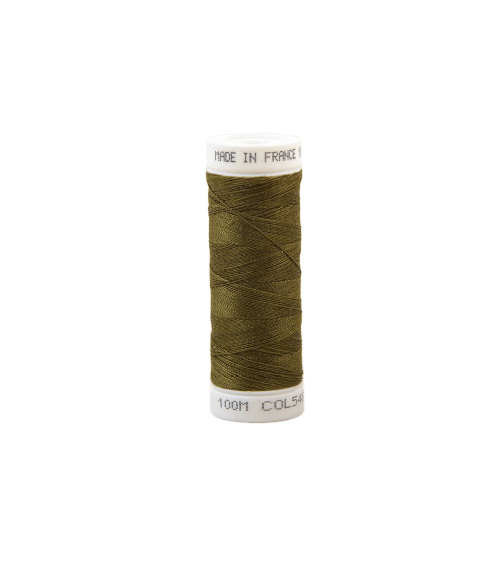 Fil à coudre polyester 100m made in France - marron brousse 548