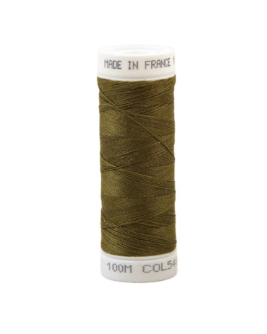 Fil à coudre polyester 100m made in France - marron brousse 548