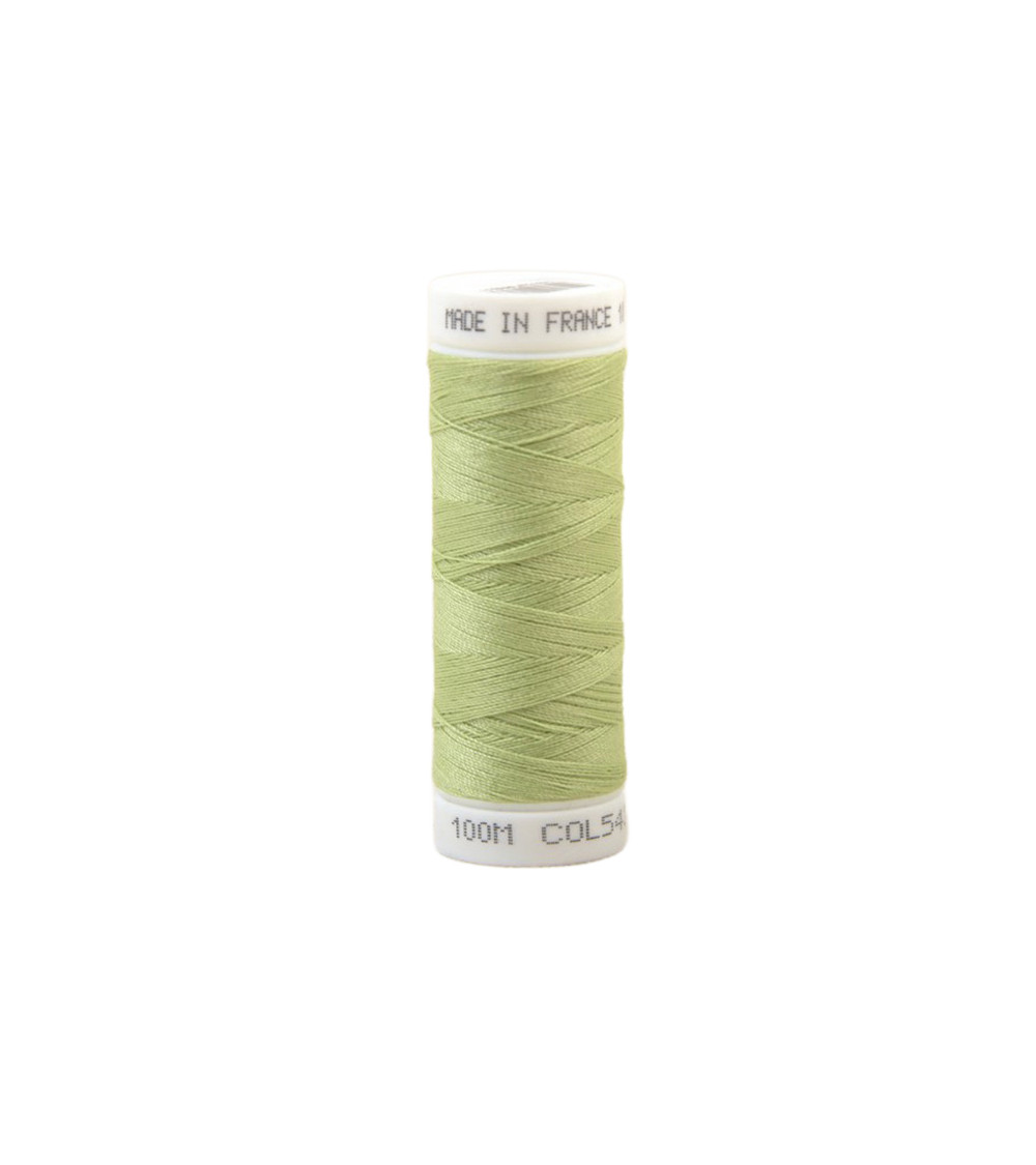 Fil à coudre polyester 100m made in France - vert pastis 543
