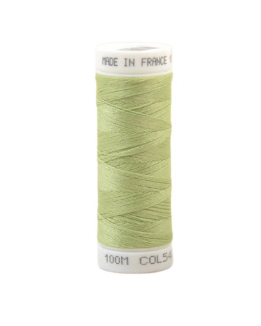 Fil à coudre polyester 100m made in France - vert pastis 543
