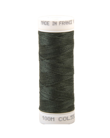 Hilo de coser de poliéster 100m fabricado en Francia - verde tundra 552