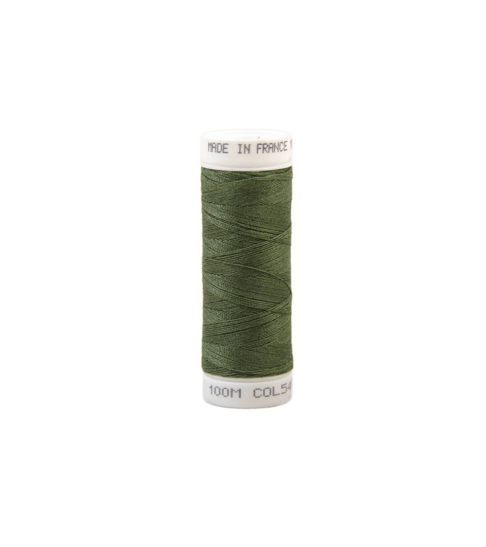 Fil à coudre polyester 100m made in France - vert de gris 549