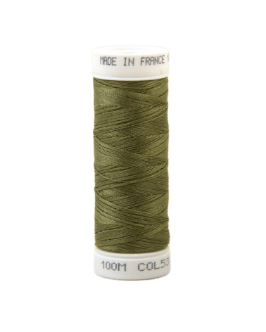 Hilo de coser de poliéster 100m fabricado en Francia - verde verbena 537