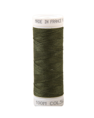 Polyester-Nähgarn 100 m, hergestellt in Frankreich – Sologne-Grün 563