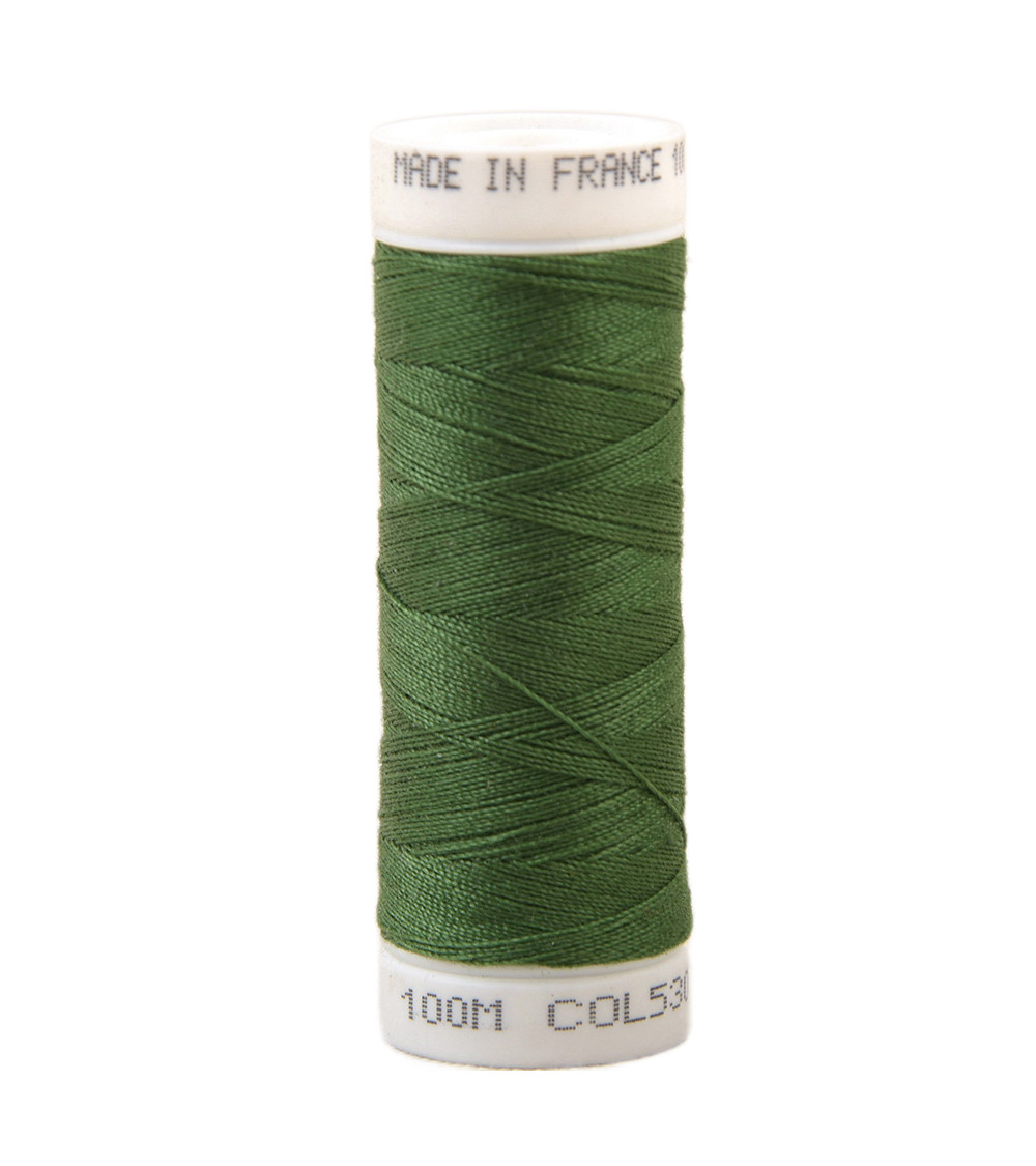 Fil à coudre polyester 100m made in France - vert sapin 530