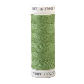 Fil à coudre polyester 100m made in France - vert basilic 523