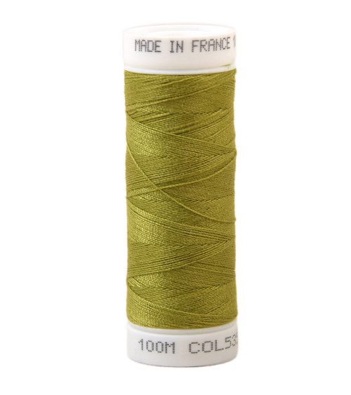 Polyester sewing thread 100m made in France - directoire green 531