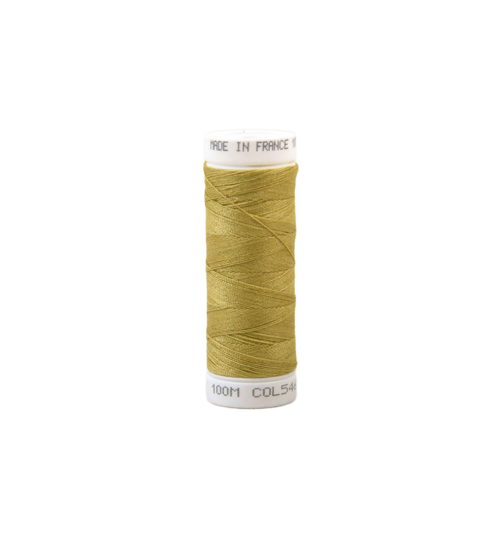 Fil à coudre polyester 100m made in France - jaune automne 546
