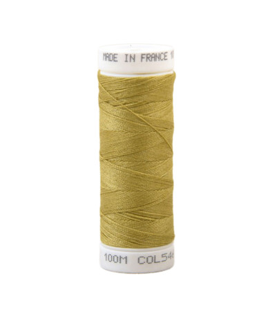 Fil à coudre polyester 100m made in France - jaune automne 546