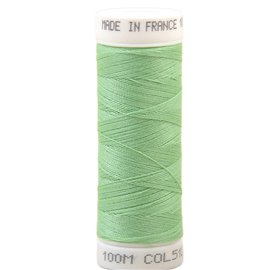 Fil à coudre polyester 100m made in France - vert d'eau 512