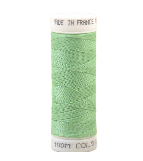 Fil à coudre polyester 100m made in France - vert d'eau 512