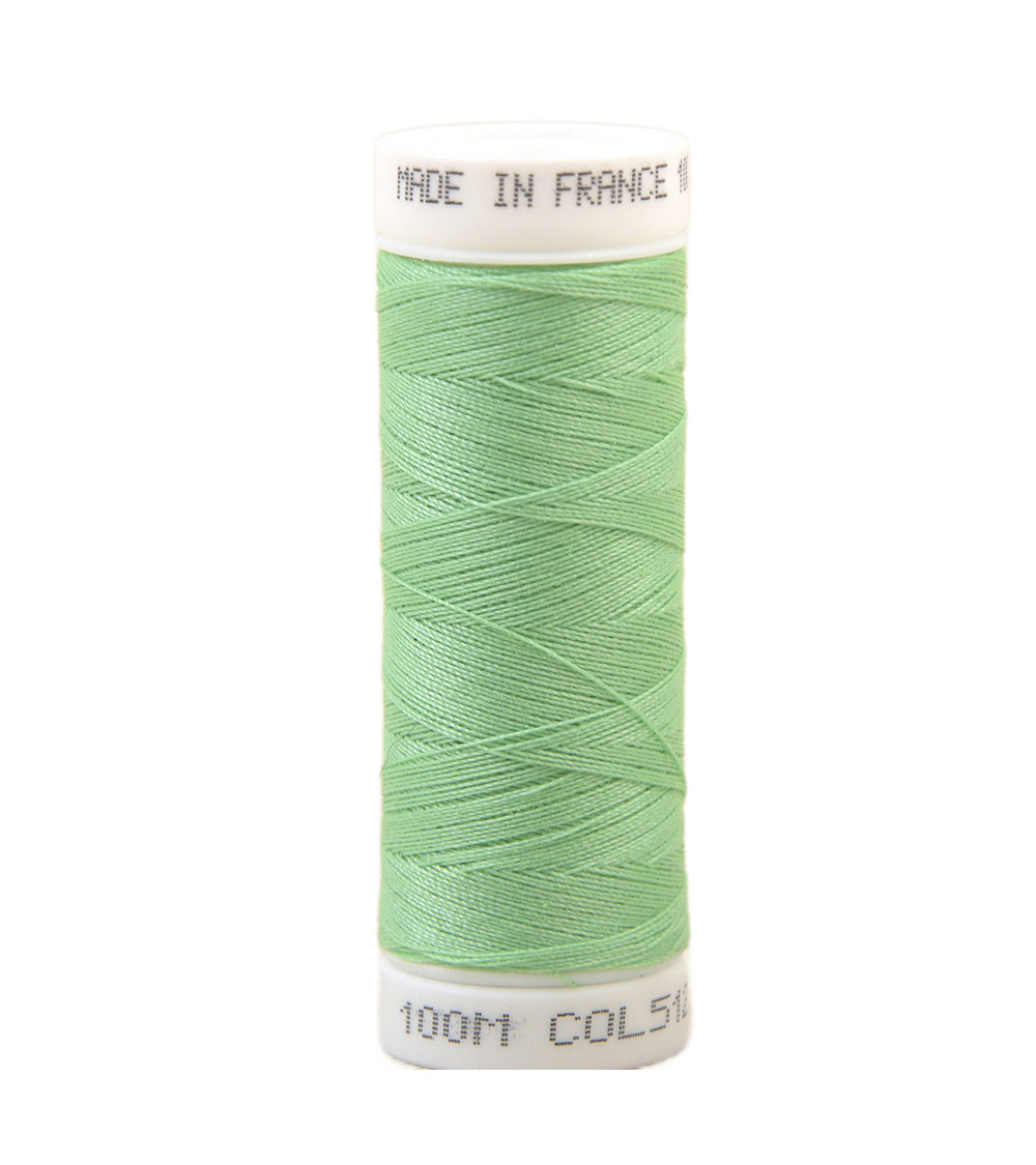 Fil à coudre polyester 100m made in France - vert d'eau 512