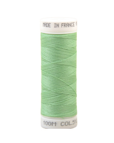 Fil à coudre polyester 100m made in France - vert d'eau 512