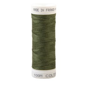 Fil à coudre polyester 100m made in France - vert mastic 550