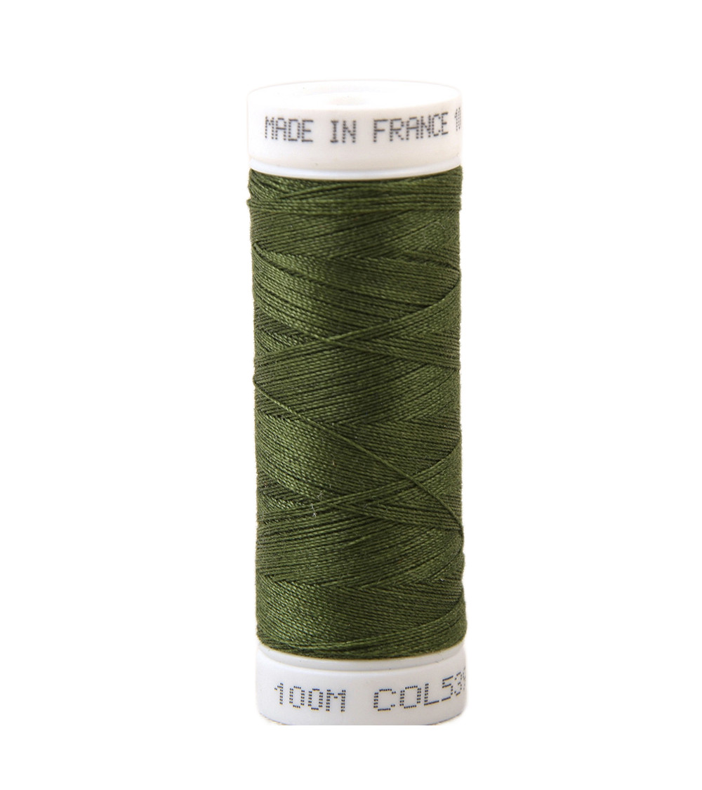 Fil à coudre polyester 100m made in France - vert foret 539