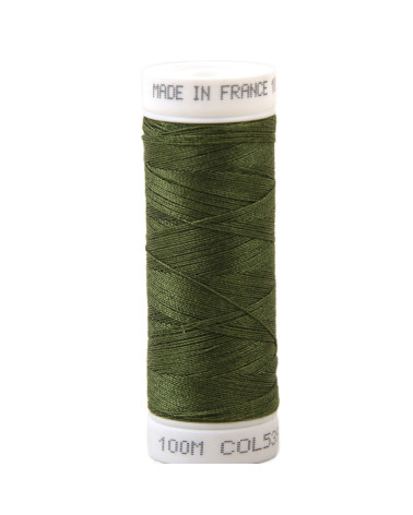 Fil à coudre polyester 100m made in France - vert foret 539