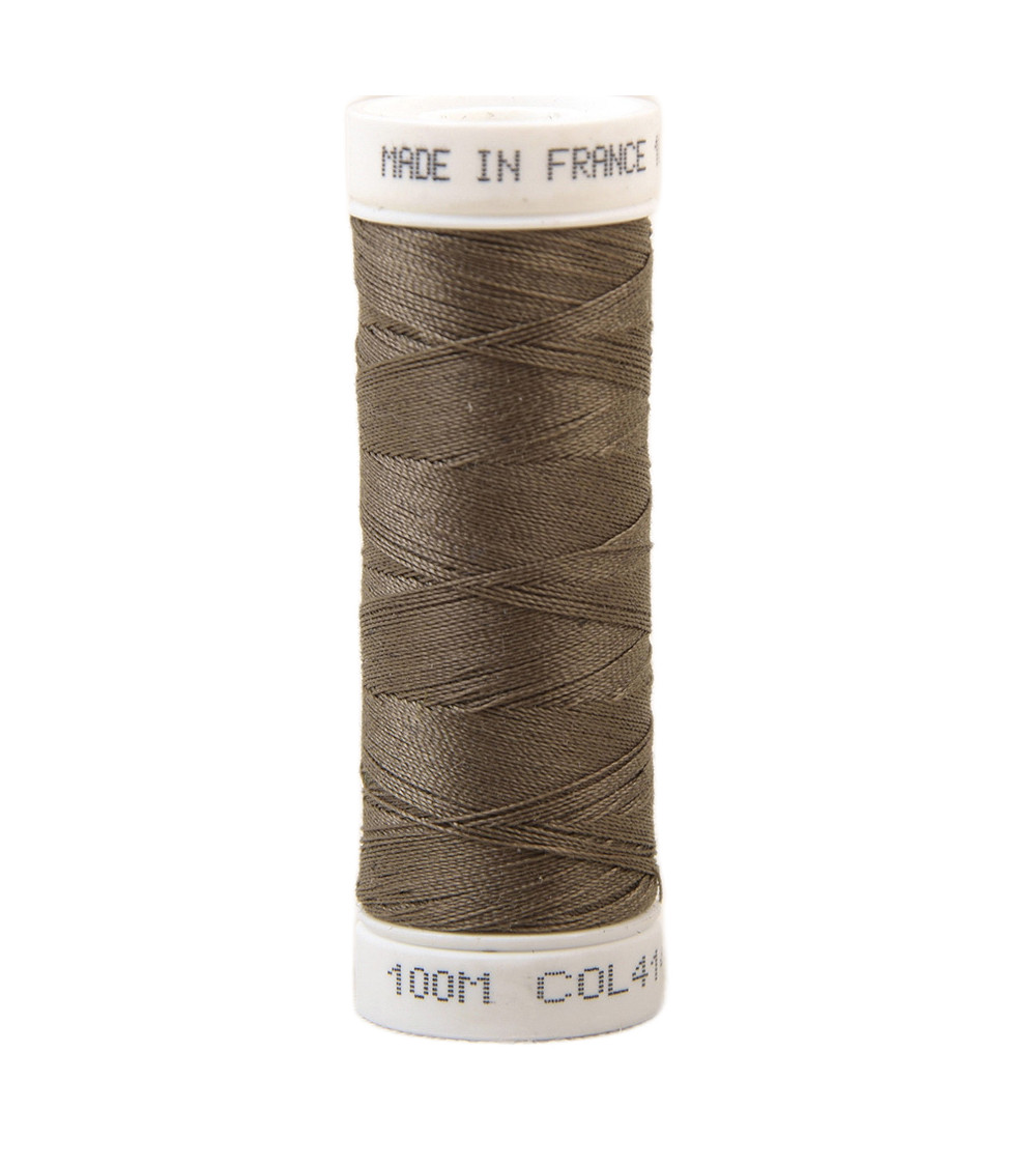 Fil à coudre polyester 100m made in France - Vert Kaki Clair 414
