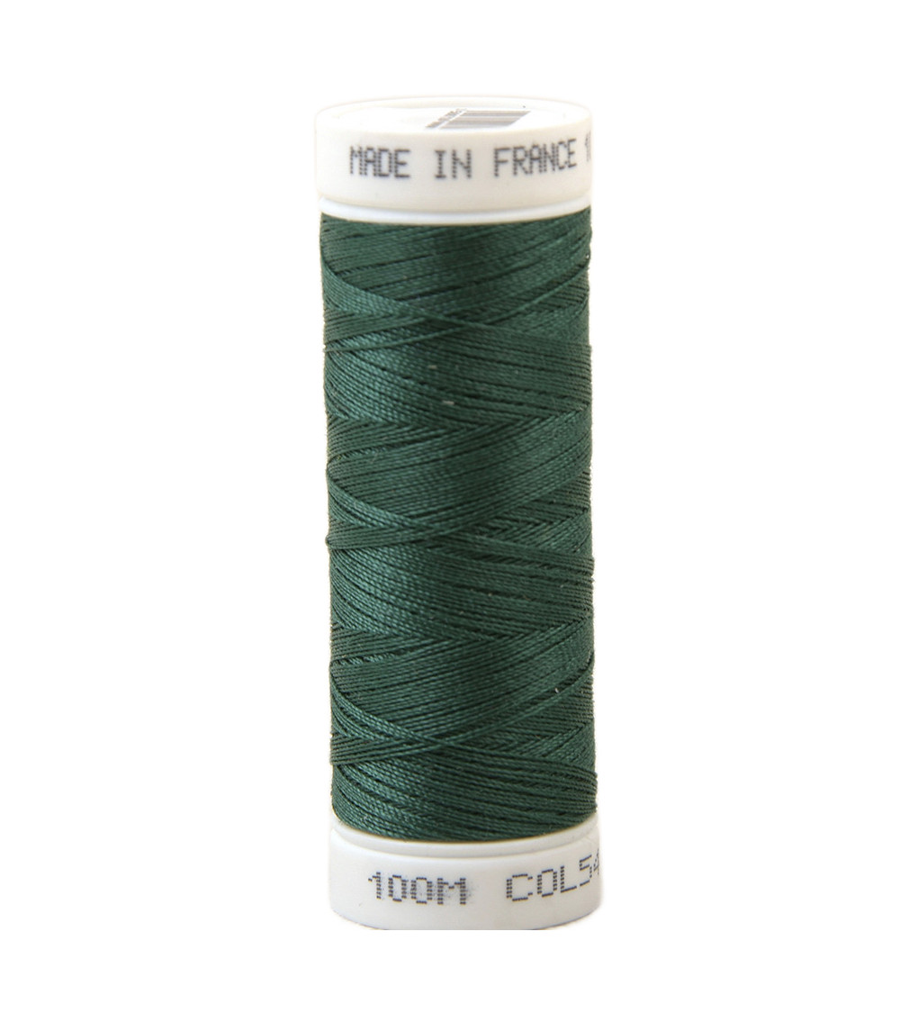 Fil à coudre polyester 100m made in France - vert fonce 541
