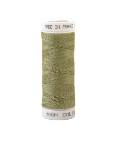 Fil à coudre polyester 100m made in France - Vert Kaki 536