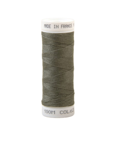 Polyester sewing thread 100m made in France - storm green 620