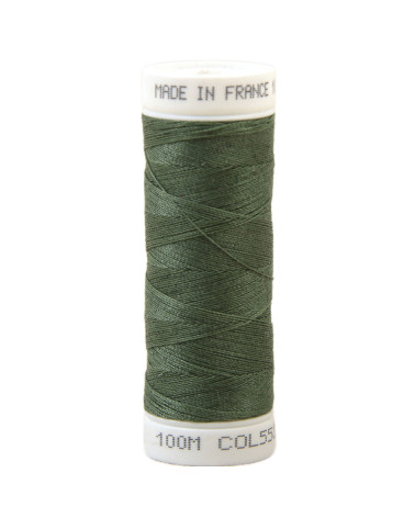 Fil à coudre polyester 100m made in France - vert if 553