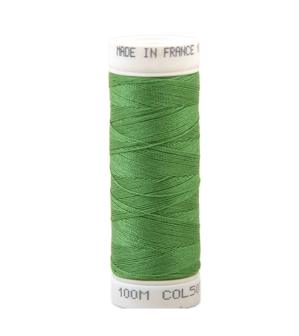 Hilo de coser de poliéster 100m fabricado en Francia - verde menta 507