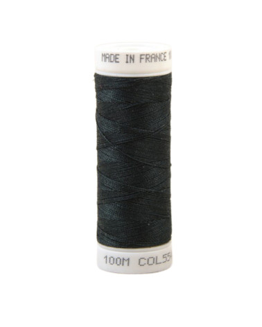 Polyester sewing thread 100m made in France - sorrel blue 554