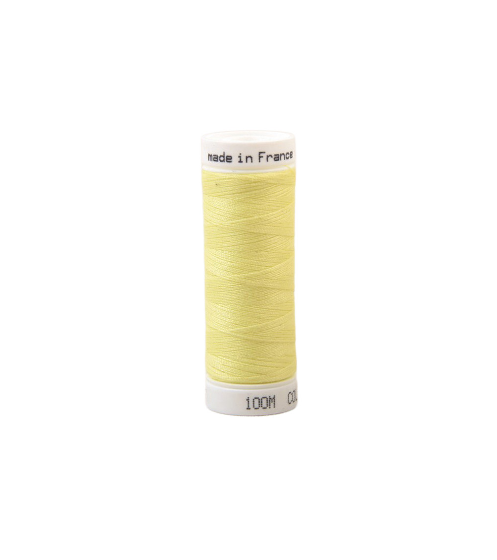 Polyester sewing thread 100m made in France - green pepper 517