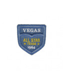 Ecusson thermocollant Equipe Vegas Denim clair 4,5cm x 5,5cm