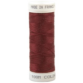 Fil à coudre polyester 100m made in France - rouge cerise 248