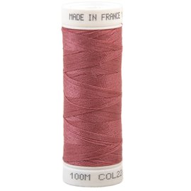 Fil à coudre polyester 100m made in France - rose bresleau 226