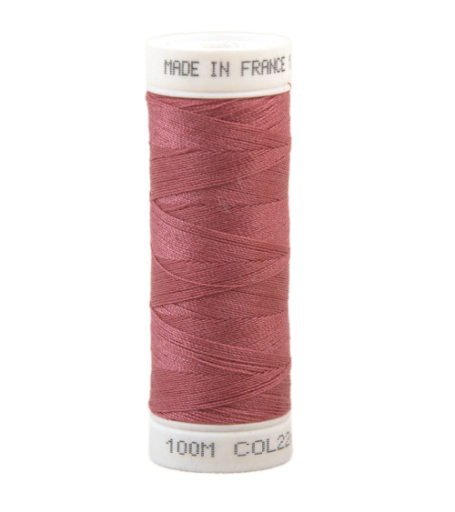 Fil à coudre polyester 100m made in France - rose bresleau 226