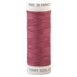 Fil à coudre polyester 100m made in France - rose agathe 225