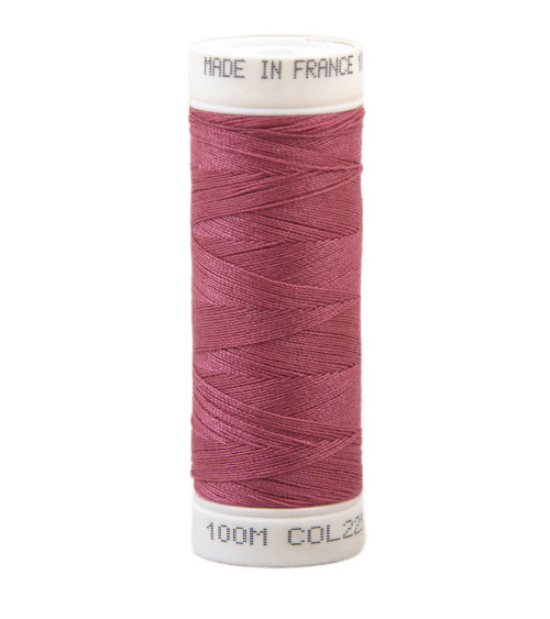 Polyester sewing thread 100m made in France - agathe pink 225