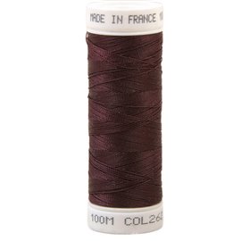 Fil à coudre polyester 100m made in France - prune 252