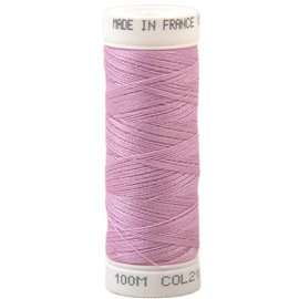 Fil à coudre polyester 100m made in France - rose the 216