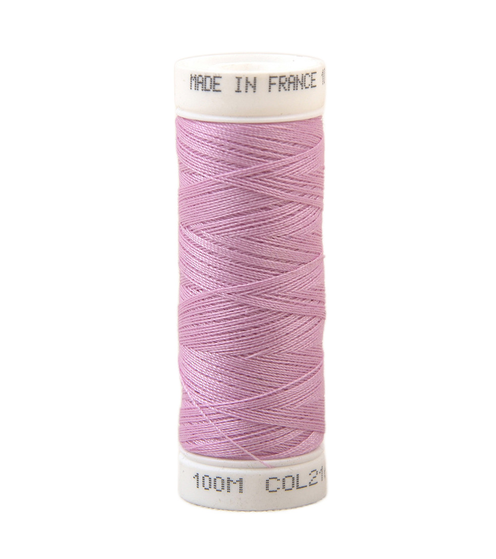 Fil à coudre polyester 100m made in France - rose the 216