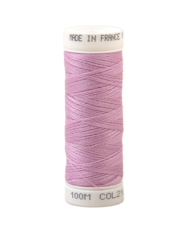 Hilo de coser poliéster 100m fabricado en Francia - rosa 216