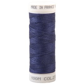 Fil à coudre polyester 100m made in France - bleu iris 270