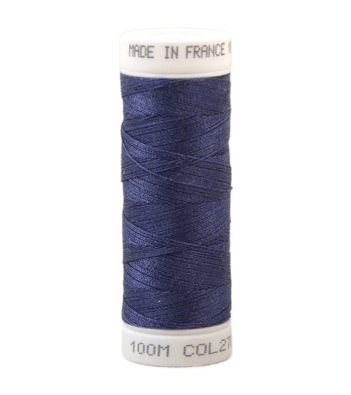 Fil à coudre polyester 100m made in France - bleu iris 270