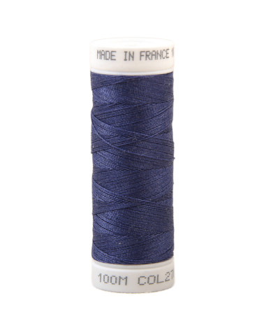 Polyester-Nähgarn 100 m, hergestellt in Frankreich – Irisblau 270
